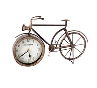 Hometime Bicycle Arabic Dial Metal Mantel Clock 23.5 x 38.5 x 6cm