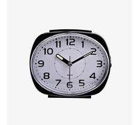 Hometime Black Oval Alarm Clock 5382BK