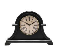 HOMETIME Broken Arch Mantel Clock Black HOMETIME Black