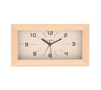Hometime Cream Rectangular Alarm Clock 20 x 11 x 5cm