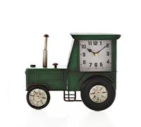 Hometime Dark Green Tractor Mantel Clock 21 x 26 x 11cm