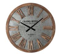 Hometime Galvanised Metal Round Wall Clock 62cm