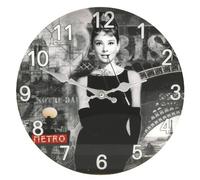 Hometime Glass Wall Clock 30cm - Audrey Design