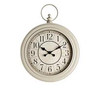 HOMETIME Large Antique Wall Clock 50cm in White HOMETIME White