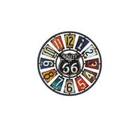Studio Hometime Wall Clock Route 66 USA Plates One Size Multi