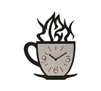 Hometime Laser Cut Coffee Cup Wall Clock 28Cm