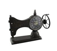 Hometime Metal Mantel Clock - Antique Style Sewing Machine