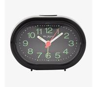 Hometime Oval Beep Function Black Alarm Clock 5155B