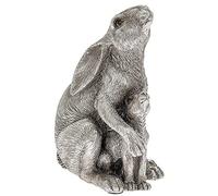 Hometime Reflections Decorative Ornament Figure Silver Hare and Baby,110 x 70 x 65mm