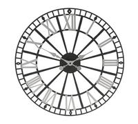 Hometime Retro Metal Skeleton Wall Clock 49Cm