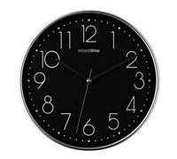 Hometime Round Black Wall Clock 30 x 30 x 4cm