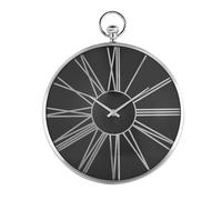 HOMETIME Silver Aluminium Wall Clock 32cm HOMETIME Silver