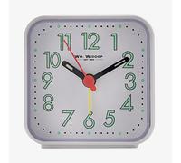 Hometime Standard White Square Alarm Clock 5154W