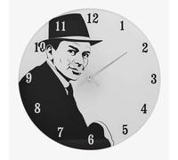 Hometime The 50s Crooner Glass Wall Clock W8058