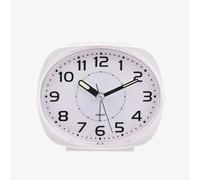 Hometime White Oval Alarm Clock 5382W