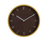 HOMETIME Wood Effect Edge Wall Clock 25cm in Light Brown HOMETIME Light Brown