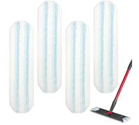 HomeTimes Replacement Cover for Vileda H2PrO Floor Mop Replacement Heads Microfibre Mop Set - Deep Cleaning for All Floors & Surfaces, Pack of 4