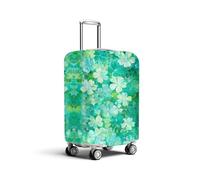 HOMETITUTE Clover Leaf Luggage Cover Travel Essentials Suitcase Protector Washable Anti Scratch Protective Sleeve Baggage Wrap Fits 22-24 Inch Suitcase Covers and Luggage Skins for Travel Accessories