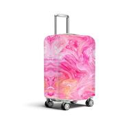 HOMETITUTE Gradient Floral Luggage Cover Suitcase Protector Washable Anti Scratch Protective Sleeve Travel Accessories Baggage Wrap Fits 22-24 Inch Suitcase Covers for Luggage Essentials, Pink#4, M(22