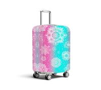 HOMETITUTE Gradient Mandala Luggage Cover Suitcase Protector Washable Anti Scratch Protective Sleeve Travel Accessories Baggage Covers Fits 22-24 Inch Suitcase Wraps and Covers for Luggage Essentials
