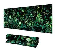 HOMETITUTE Large Mouse Pad 31.5x11.8 Inch Gaming Mousepad Green Vine Botanical Art Non-Slip Keyboard Desktop Protector Mat XL Mouse Pad for Home Office Laptop Wireless Mice Accessories