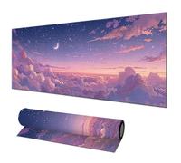 HOMETITUTE Large Mouse Pad 31.5x11.8 Inch Gaming Mousepad Starry Sky Cloudscape Art Non-Slip Keyboard Desktop Protector Mat XL Mouse Pad for Home Office Laptop Wireless Mice Accessories