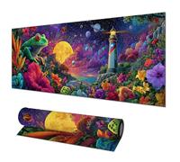 HOMETITUTE Large Mouse Pad Frog Artistic Fantasy Gaming Mousepad 31.5x11.8 Inch Non-Slip Keyboard Desktop Protector Mat Diatomite XL Mouse Pad for Home and Office Desk Accessories