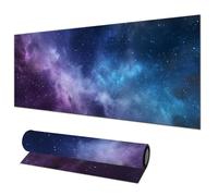 HOMETITUTE XL Mouse Pad Gaming Mousepad Galaxy Nebula Space Art 31.5x11.8 Inch Non-Slip Keyboard Desktop Protector Mat Diatomite Large Mouse Pad for Home and Office Desk Accessories