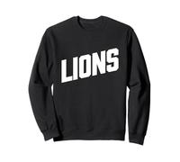Hometown Lions Text Graphic Sweatshirt