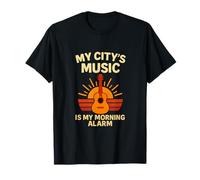 Hometown Music Pride Acoustic Guitar Sunrise T-Shirt