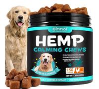 Hometric 150 Count Calming Dog Treats - Hemp & Natural Anxiety Chews for Dogs, Stress & Separation Support, Fireworks, Travel & Barking Relief, Chicken Flavour