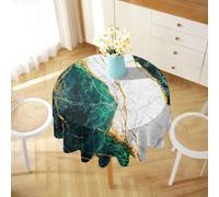 hometrixx Square Table Cloths 59 x 59 inch Colorful Geometric & Stripe Print Waterproof Polyester Table Cover for Restaurant Decor