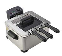 HomeTronix 2000W 5L Litre Stainless Steel Deep Fat Fryer Chip Pan View Window