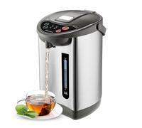 HomeTronix 5L Instant Hot Water Dispenser, Thermal Stainless Steel Water Boiler, Thermopot, Catering Urn with 3 Temperature Settings, Auto Re-Boil & Rotatable Base, Electric Kettle for Home Office
