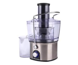 HomeTronix Electric Juicer Fruit Vegetable Citrus Juice Extractor 700W Centrifugal Power Two Speed Whole Fruit Healthy Integrated Juice & Pulp Collectors Easy to Clean Safety Lock, Extra Wide Chute