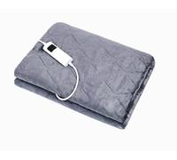 HomeTronix Luxurious Electric Heated Throw Double Blanket - Grey Fleece, 200 x 150cm, Soft & Plush, Washable, 6 Heat Settings, LED Controller, Auto Shut-Off, Energy Efficient, Sofa & Bed Blanket