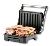 HomeTronix Panini Press & Grill Sandwich Maker - Non-Stick Plates, Removable Drip Tray & Floating Hinge for Deep-Fill Toasted Sandwiches | Low-Fat Grilling and Healthy Cooking