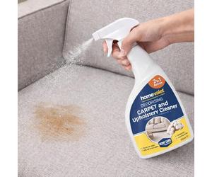 Homevalet Carpet and Upholstery Cleaner Stain Remover Spray 500ml Removes Fresh & Dried In Stains Ideal For Rugs, Upholstery & Carpets Fresh Cotton Fragrance Revives, Freshens and Restores