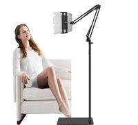 HomeVC Tablet Floor Stand, Adjustable Universal 360-degree Rotatable Metal Tablet Holder, Phone Stand for iPad/iPhoneX/iPad Pro or Other 4.7~12.9 Inch-Screen Devices