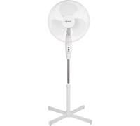 HomeVibe 16-Inch Pedestal Stand Fan with Cross Leg Base - Adjustable Height, Oscillating, White