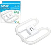 HomeVibe Fluorescent Light Bulb, 4-Pin 16W Energy-Saving Slim Lamp Tubes, 2D Shape, Long-Life 10,000 Hours - GR10Q Base, 3500K Warm White