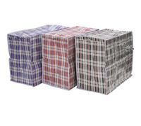 HomeVibe Medium PVC Shopping Bag 58.5x48x30.5cm - Heavy Duty Reusable Large Storage Tote with Zip & Carry Handles - Waterproof Laundry, Travel, Moving, Shopping, Camping, and Toy Storage Bag - Foldabl