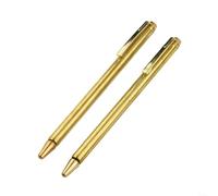 HomeVortex 1 Pair Brass Dowsing Rods Detector, 57cm Adjustable Psychic Rods for Paranormal Hunting, Water Vein Finding and Locating People, Gold Metal Divining Rods Set