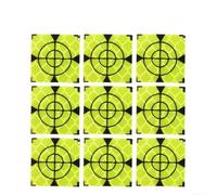 HomeVortex 100pcs Total Station Reflector Targets 0/30/40/50/60mm Yellow Acrylic Sheets, for Surveying Tunnel Bridge Building Monitoring(20x20)