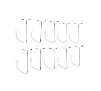 HomeVortex 10pcs For HO OO Scale Model Railway LED Street Lights,Two-Head White Lamp Posts 14cm, 3V Pre-Wired,for Train Layouts and Building Scenery Decor
