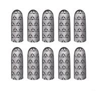 HomeVortex 10pcs Gaming Finger Sleeves for Mobile Phones, Breathable Anti-Sweat Touchscreen Protectors, Ultra-Thin Silver Fiber Cloth for Enhanced Grip and Control, Grey(Silver)