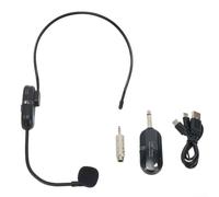 HomeVortex 2.4G Wireless Microphone Headset with 160FT Range for Teaching, Outdoor Speech, Conference - Digital Audio Signal, 6-8 Hours Working Time, USB Rechargeable