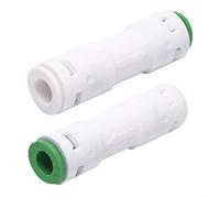 HomeVortex 2-Pack 1/4" Straight Quick Connect Check Valves, Non-Locking Leak-Free Fittings for RO Water Filter, Refrigerator, Ice Maker, Coffee Machine and Beverage Dispensing Systems