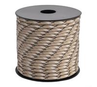 HomeVortex 2 Pack 4mm x 50m 9-Strand Nylon Survival Rope Desert Camo, 550lb | for Hiking Camping Bushcraft, Utility Cord for Dog Leashes and DIY Crafts(beige)