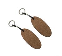 HomeVortex 2 Pack Floating Cork Ball Keyring, 9cm Buoyant Key Chain for Canoe Sailing Boating, Large Water Sports Accessory to Keep Keys Afloat on Lake River